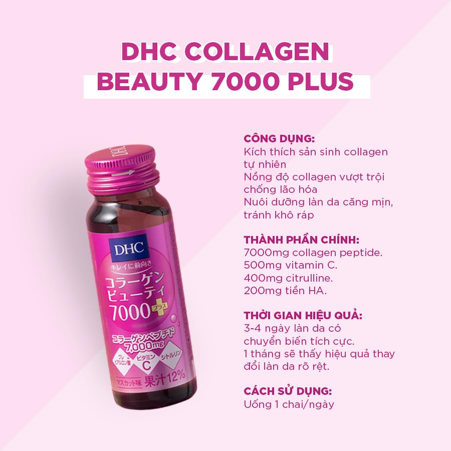 Collagen DHC Beauty 7000 - 11 loại collagen nước tốt